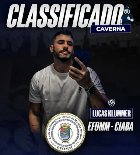 Lucas Klummer, classificado EFOMM 2025