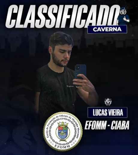 Lucas Vieira, classificado EFOMM 2025