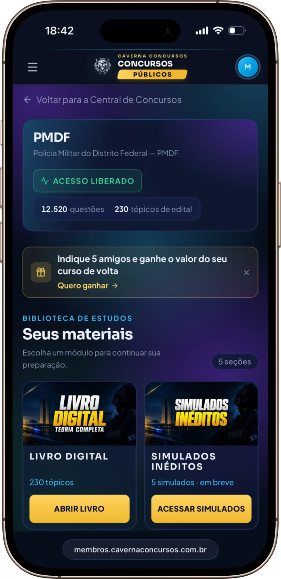 Área do aluno