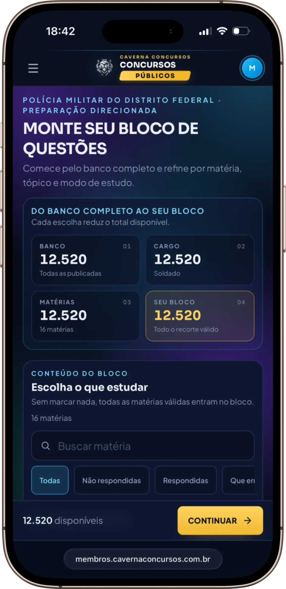 Banco de questões
