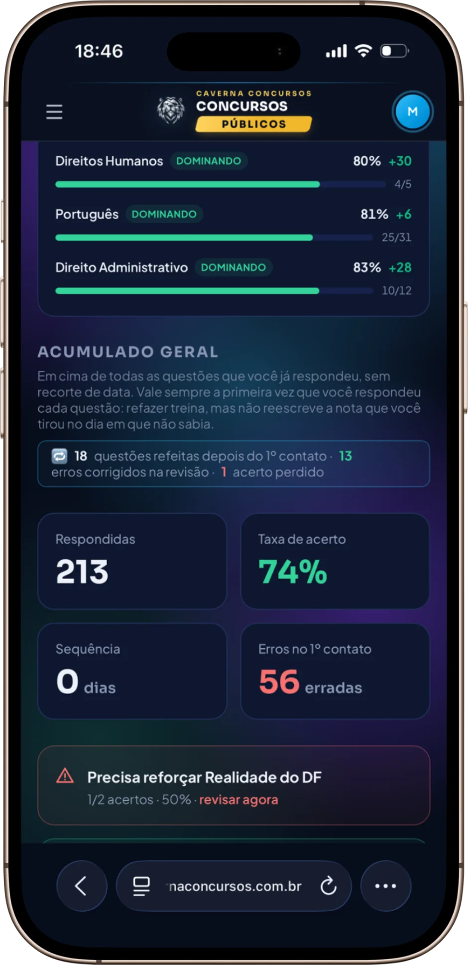 Meu desempenho