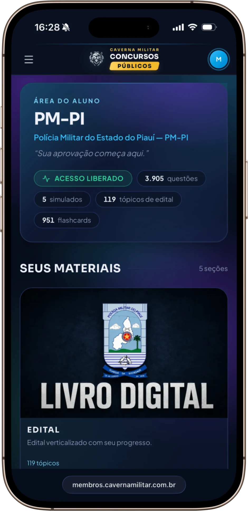 Área do aluno