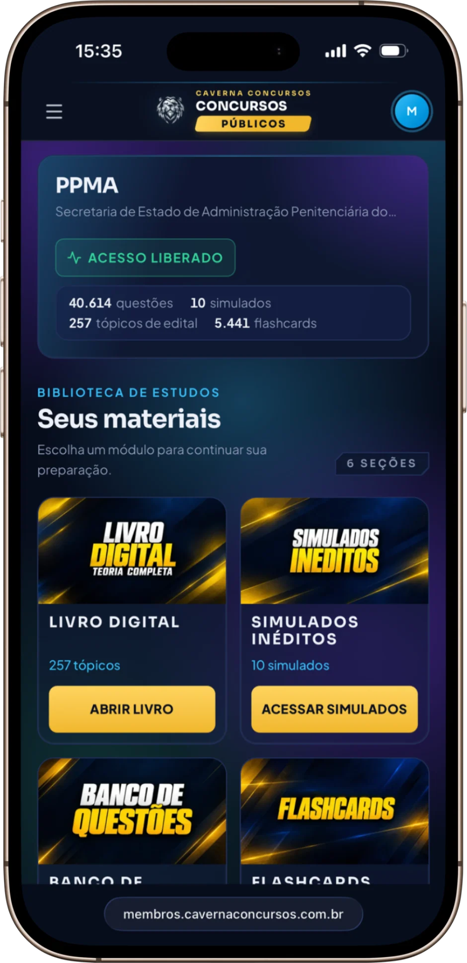 Área do aluno