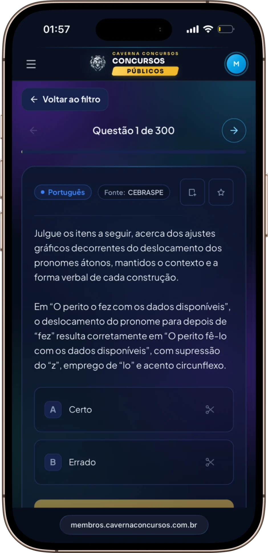 Questões comentadas