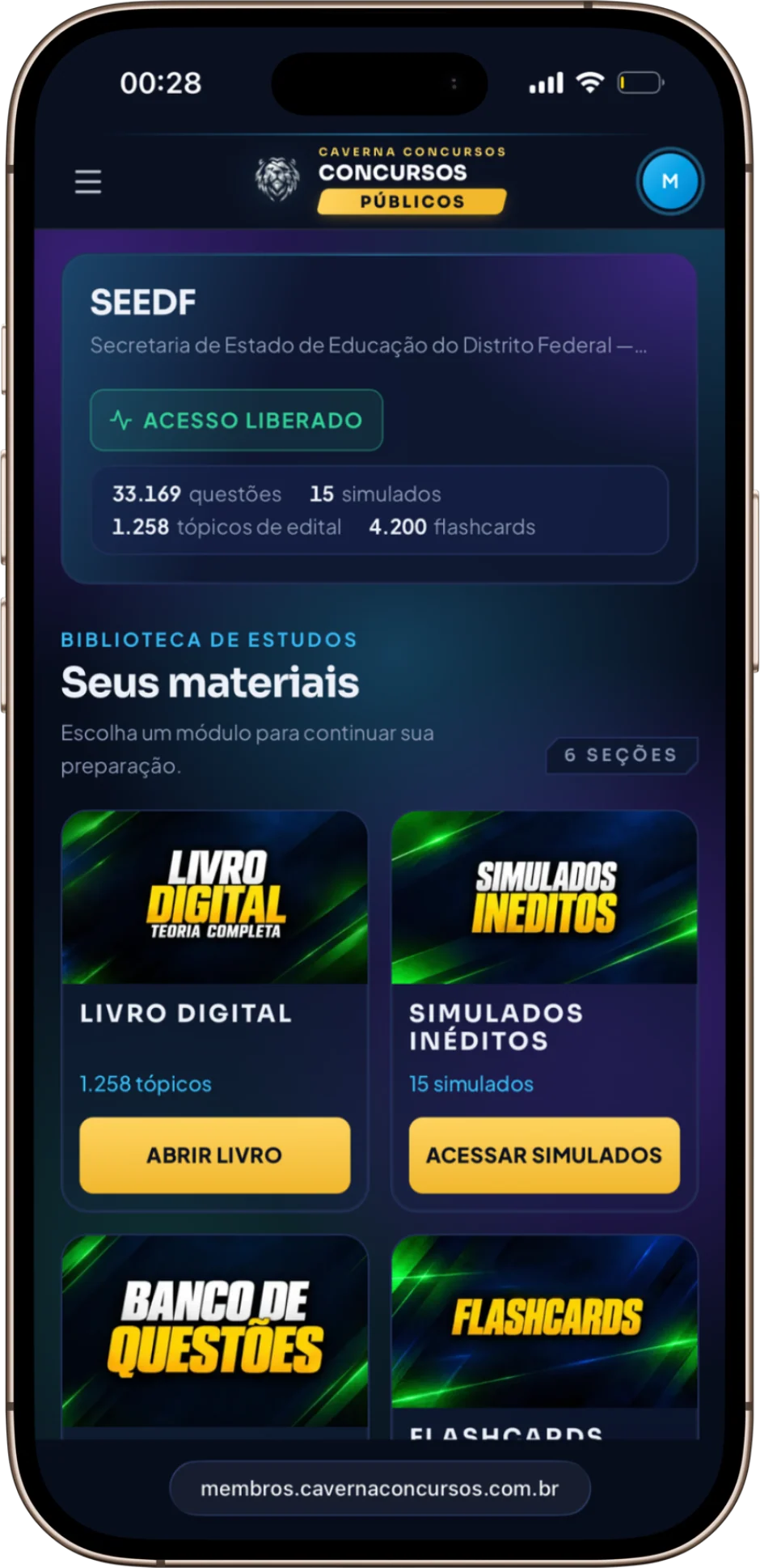 Área do aluno