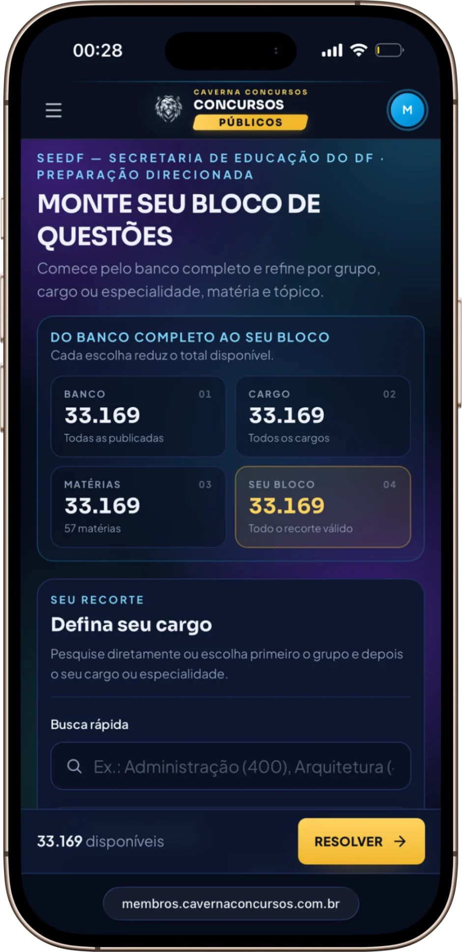 Banco de questões