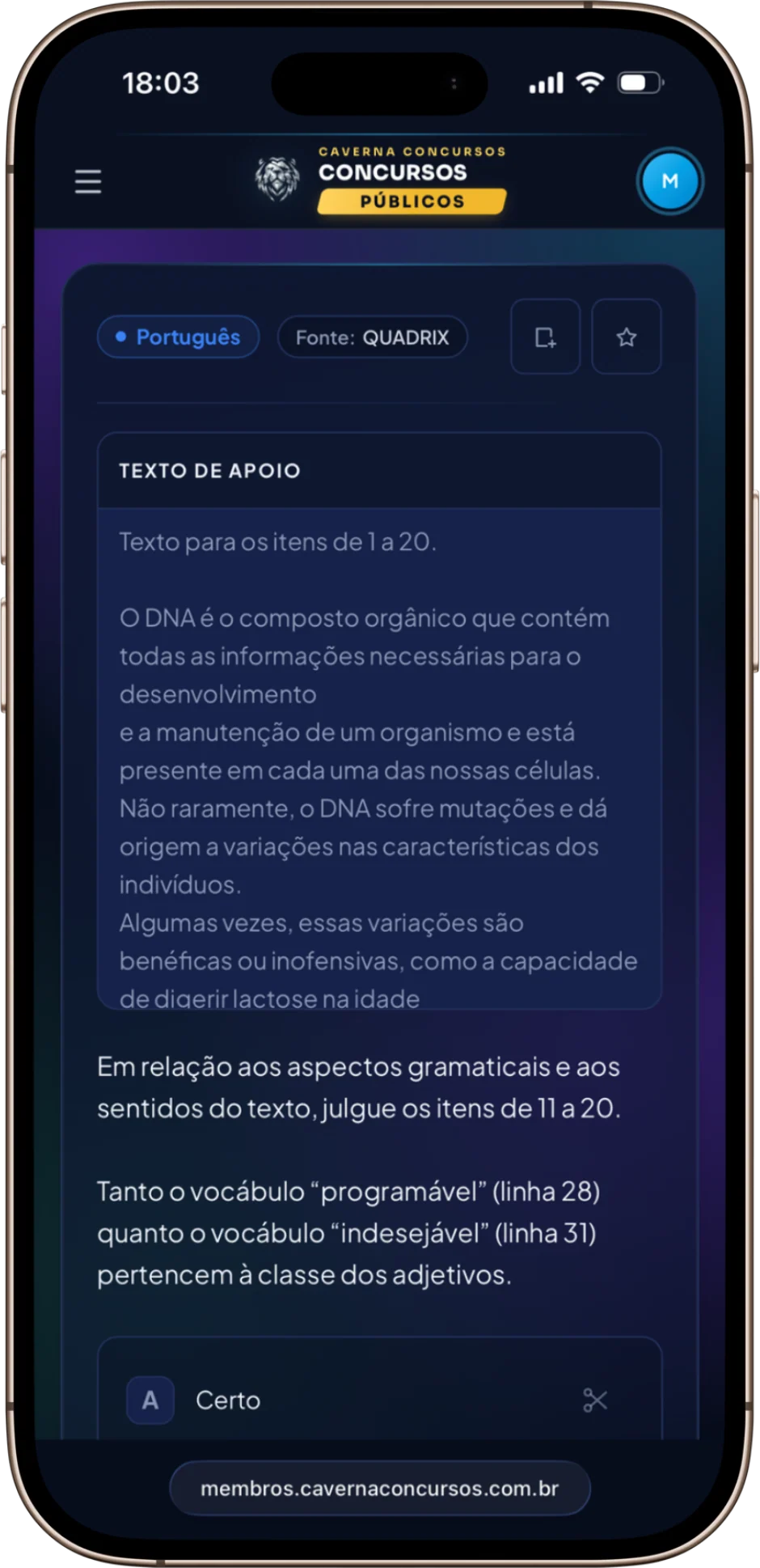 Questões comentadas